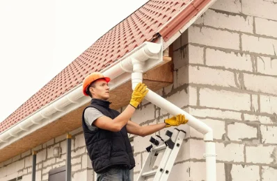 Pose et remplacement de gouttières à Zarbeling
